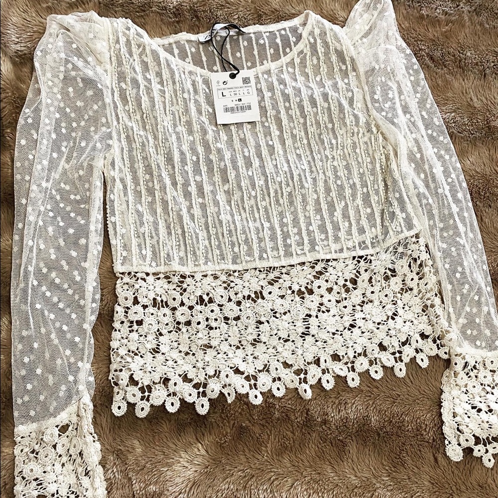 Brand New Zara lace top!